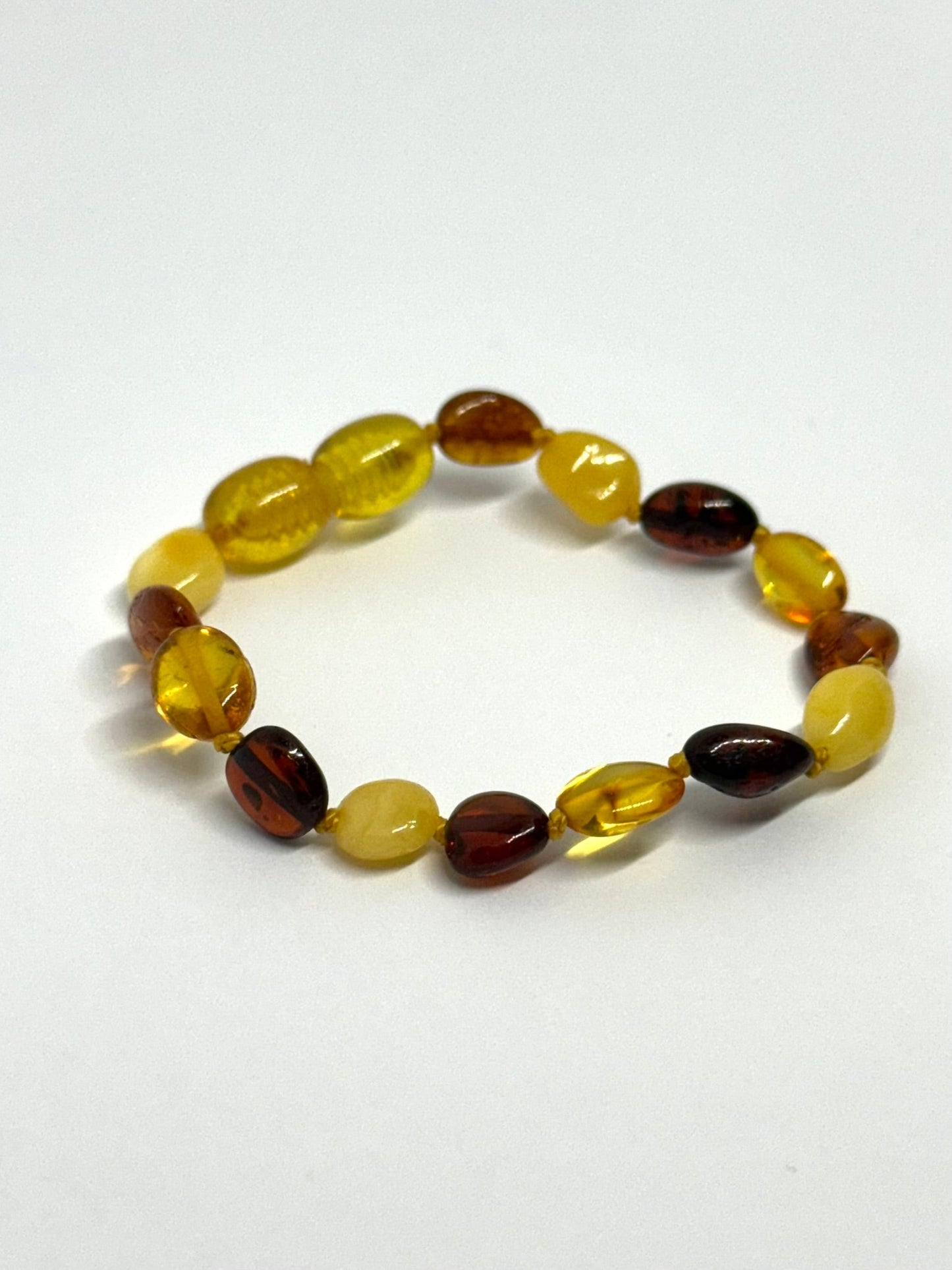 Barnsteen Armbandje - Multicolor Ovaal (14 cm)