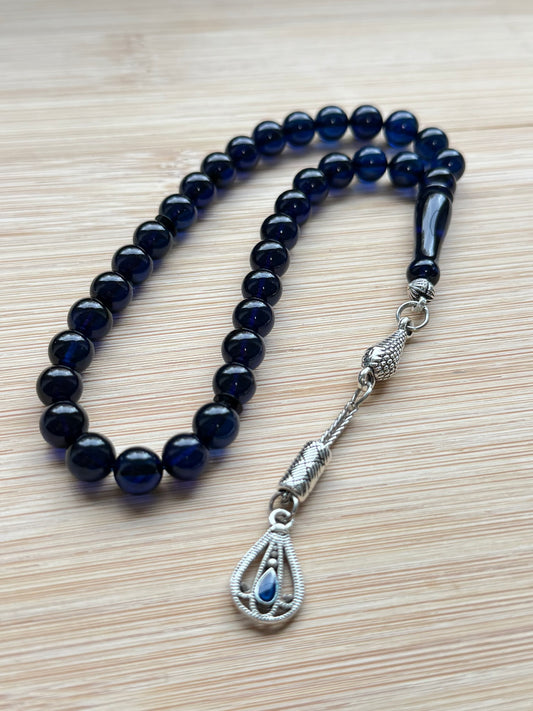 Rond geslepen 100% Carraïbische Barnsteen/Kehribar Tespih