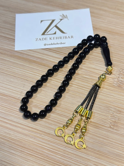 Rond geslepen 100% Carraïbische Barnsteen/Kehribar Tespih