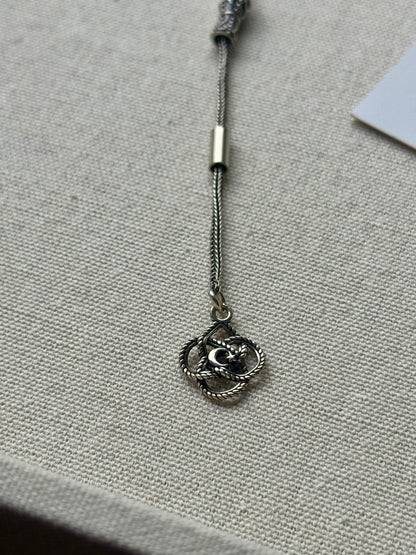9x6mm Kaliningrad Damla Kehribar Tesbih - 925 Ayar Ay-Yıldız Gümüş Püskül