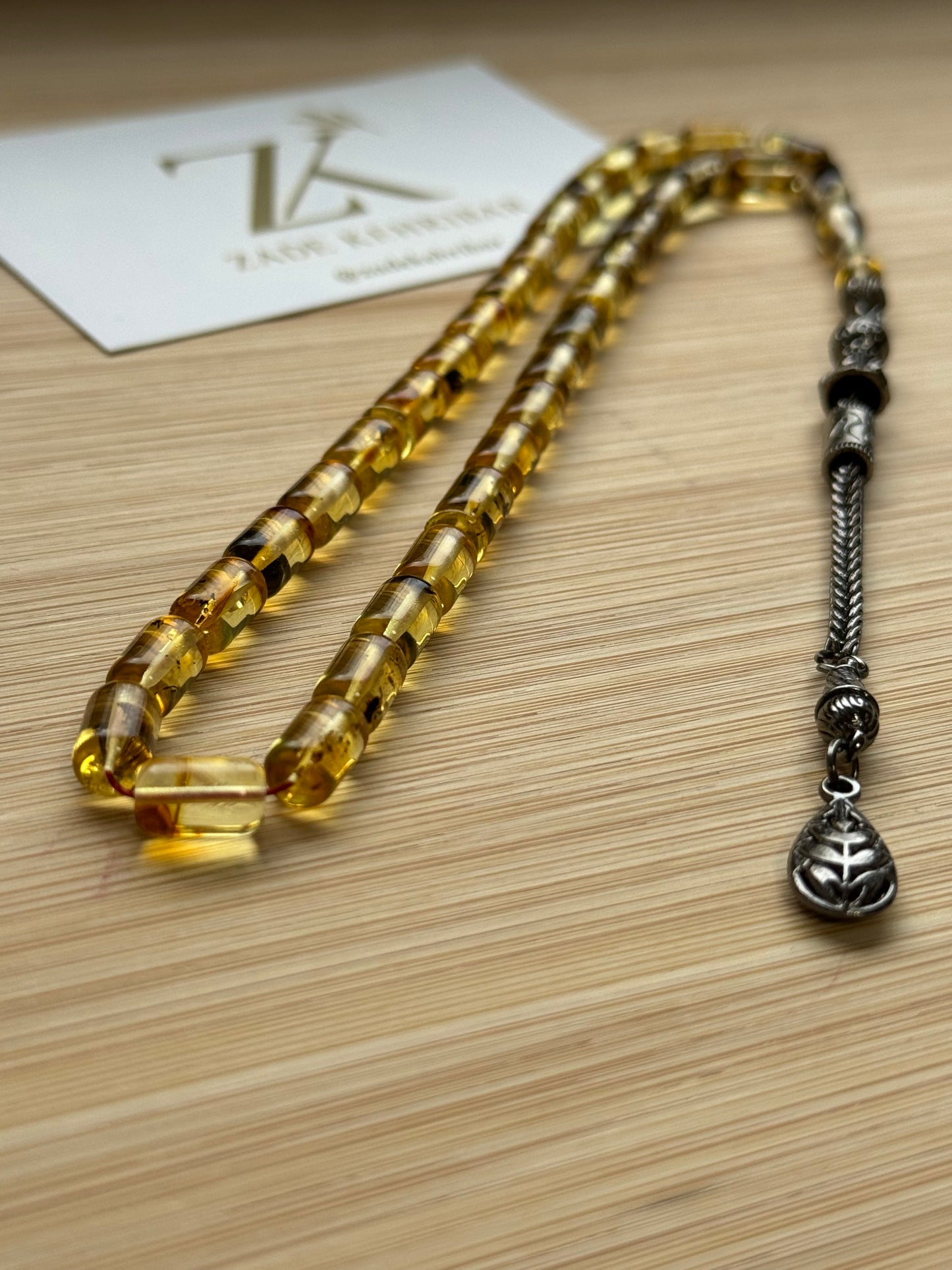 Capsule geslepen 100% Kaliningrad Barnsteen/Kehribar Tespih