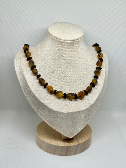 Ruwe Barnsteen Ketting - Multicolor (45 cm)