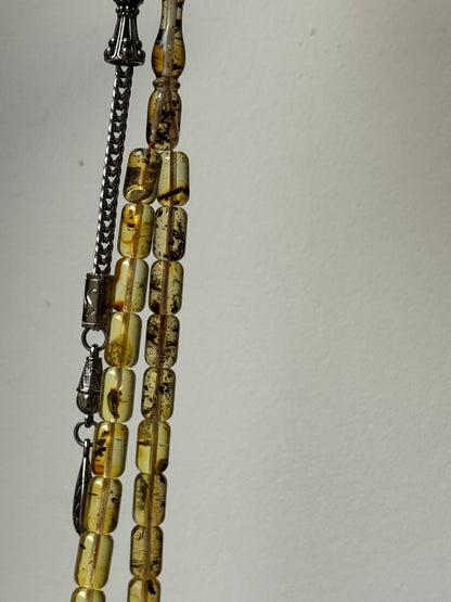 Capsule geslepen 100% Kaliningrad Barnsteen/Kehribar Tespih