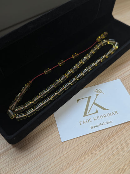 Kapsül kesim %100 Kaliningrad Amber/Kehribar Tespih