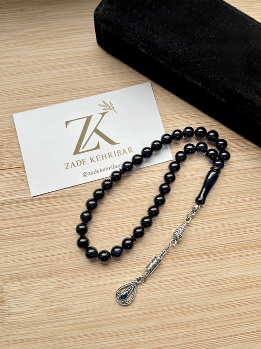 Rond geslepen 100% Carraïbische Barnsteen/Kehribar Tespih