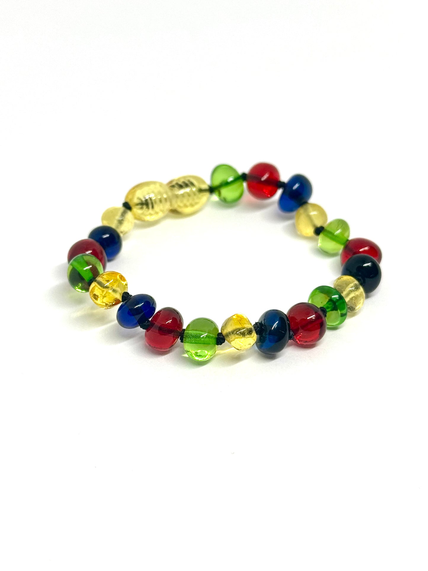 Barnsteen Armbandje - Multicolor Carribean Sapphire (14 cm)