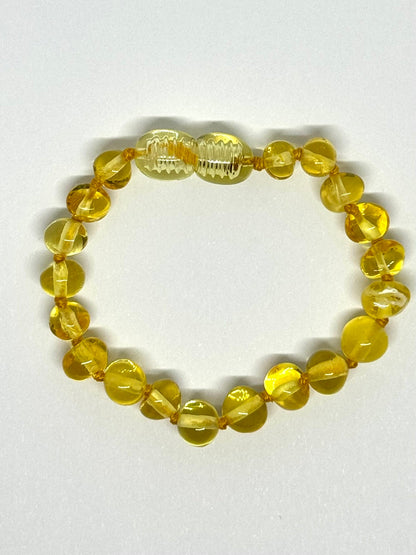 Kehribar Bileklik - Limon (14 cm)