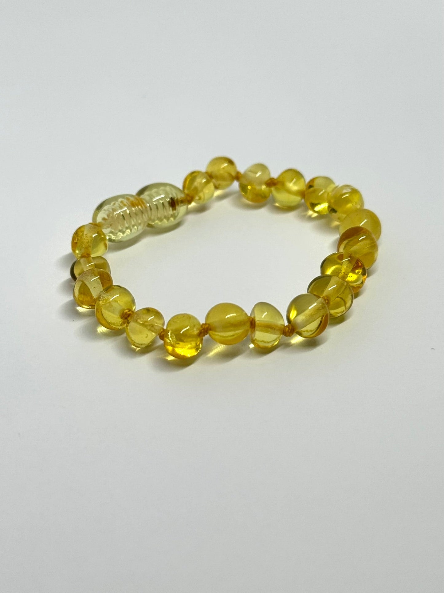 Kehribar Bileklik - Limon (14 cm)