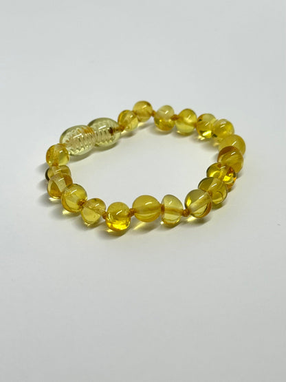 Kehribar Bileklik - Limon (14 cm)