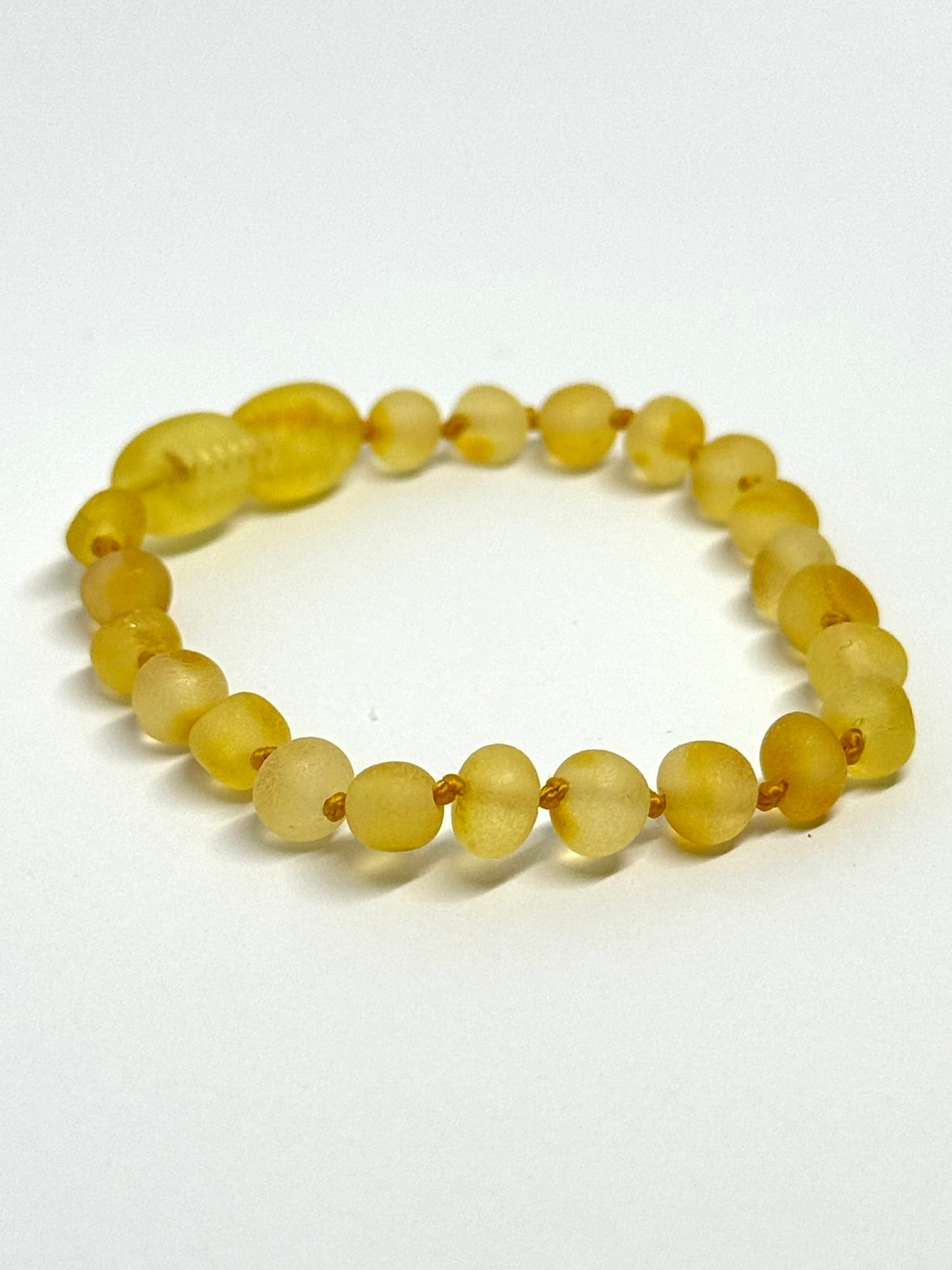 Ham Kehribar Bileklik - Limon (14 cm)