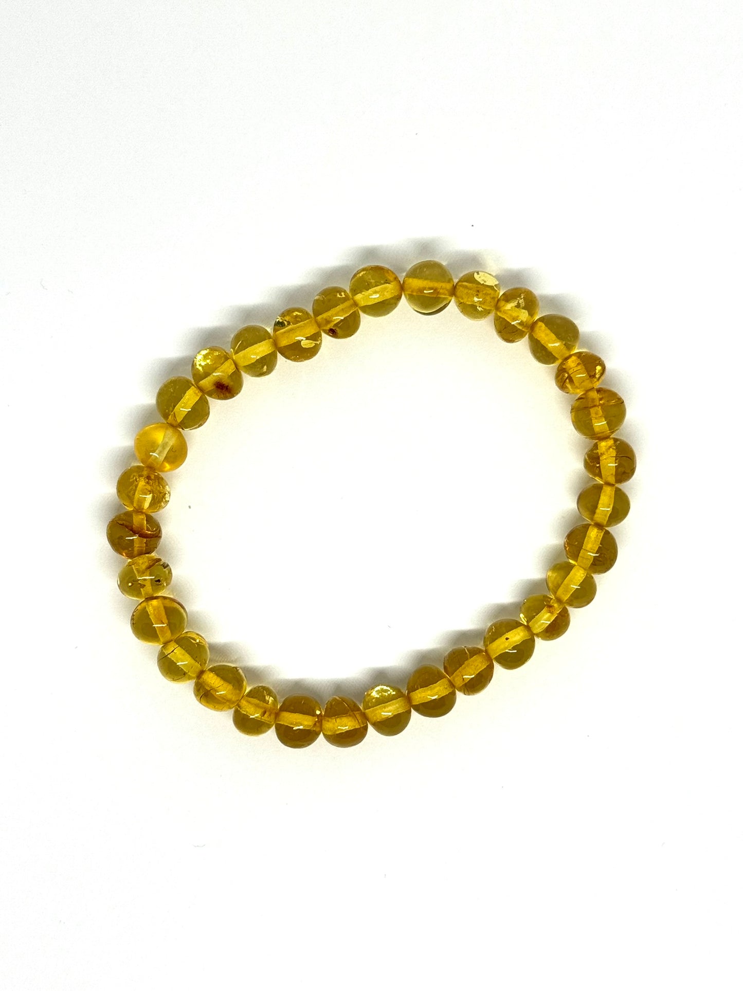 Elastik Kehribar Bileklik - Bal (±19 cm)