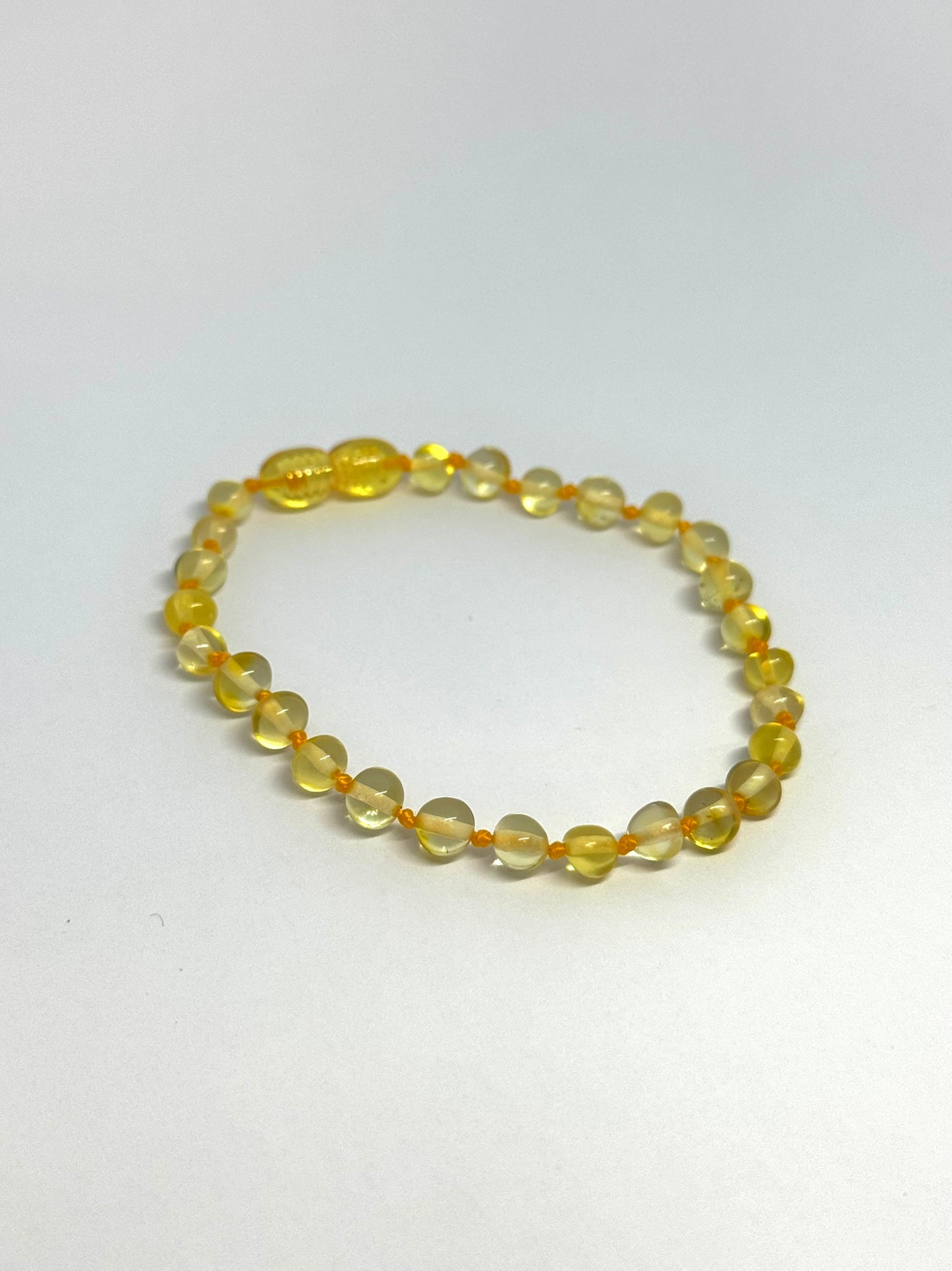 Kehribar Bileklik - Limon (20 cm)