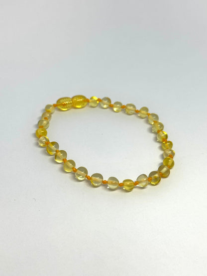 Kehribar Bileklik - Limon (20 cm)