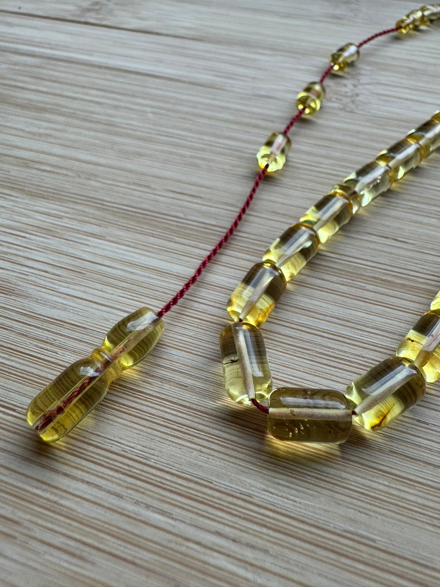 Kapsül kesim %100 Kaliningrad Amber/Kehribar Tespih