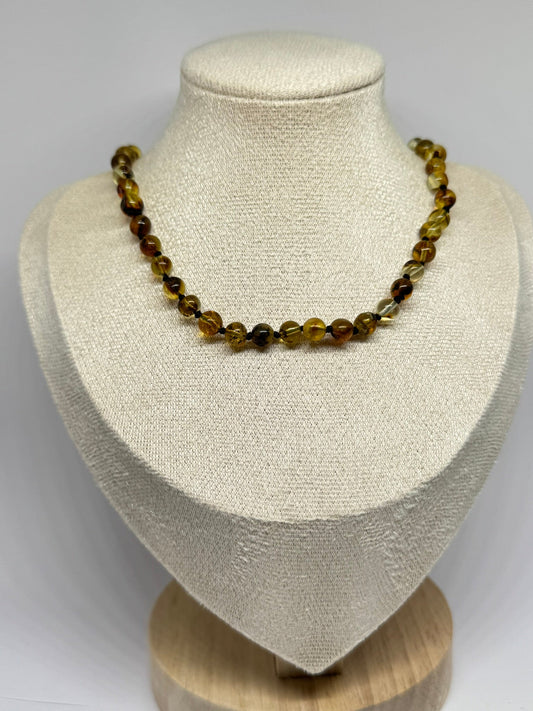 Barnsteen Babyketting - Lichtgroen (33 cm)