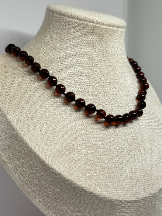 Barnsteen Babyketting - Kers (33 cm)