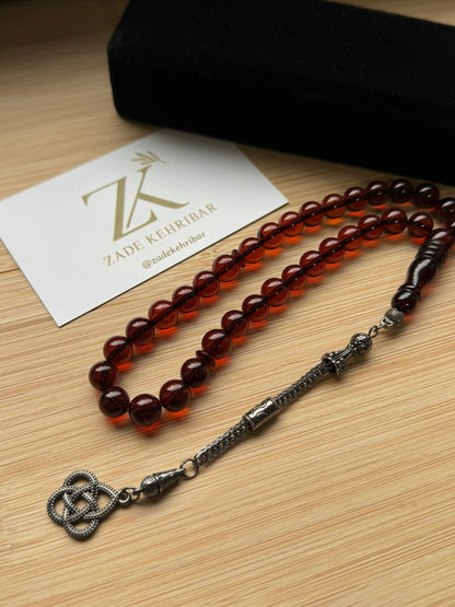 Rond geslepen 100% Kaliningrad Barnsteen/Kehribar Tespih -